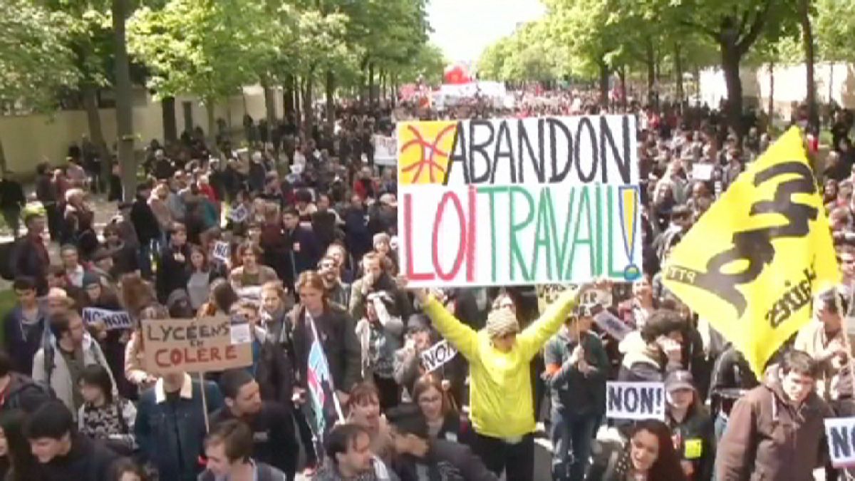 فرنسا:الطلاب ينضمون إلى الاحتجاجات المنددة بمقترح قانون العمل