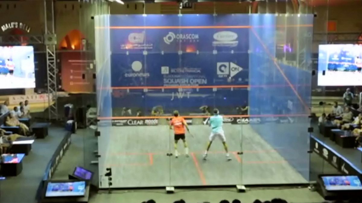 Squash: Mohamed el-Shorbagy e Gregory Gaultier, na final dos mundiais de el-Gouna