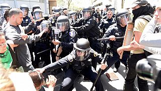 EUA: nova manifestação violenta contra Trump na Califórnia