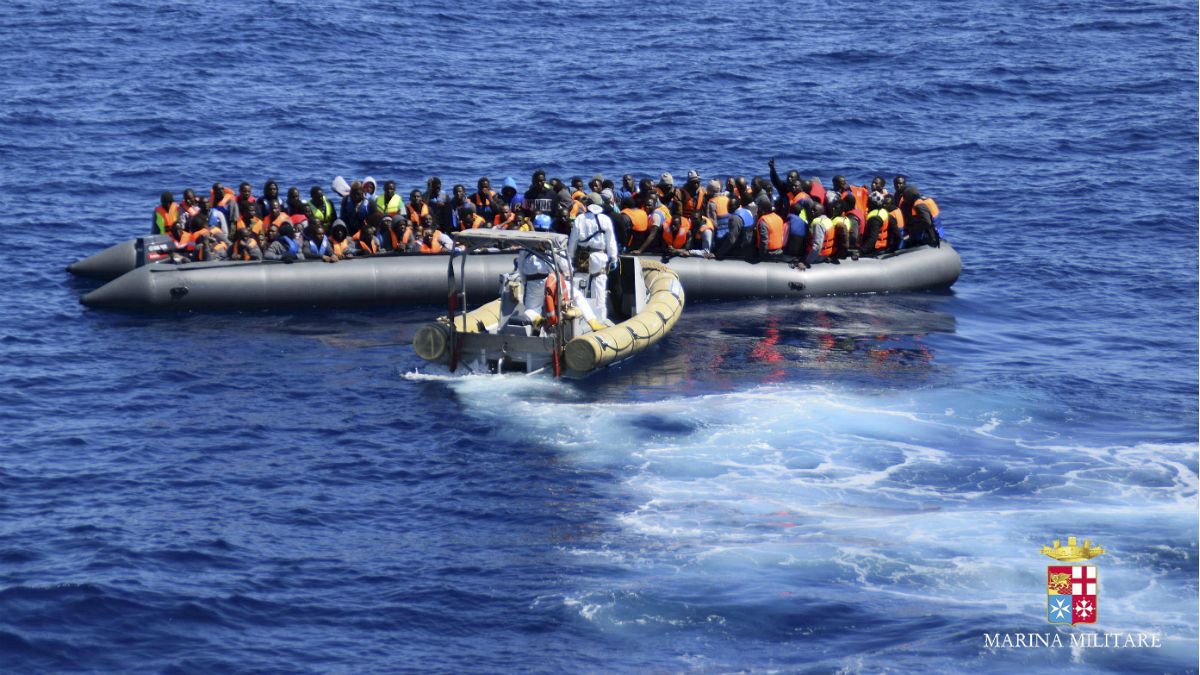 Dozens of migrants missing as Italy responds to shipwreck off Libya