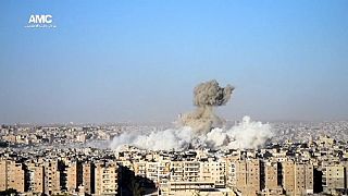 بمباران شهر حلب در سوریه برای نهمین روز پیاپی