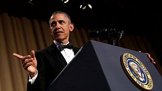 O último "stand-up" de Obama no jantar de correspondentes