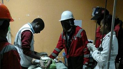 Kenya Red Cross rescues baby after 3 days of building collapse