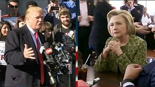 Presidential hopefuls Trump and Clinton shape up as they head for the November 8 showdown