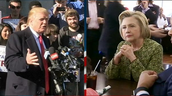 Trump ve Clinton başkanlık yarışına erken başladı Trump ve Clinton başkanlık yarışına erken başladı