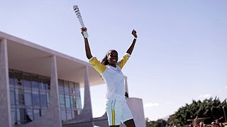 Olympic torch arrives in Brazil
