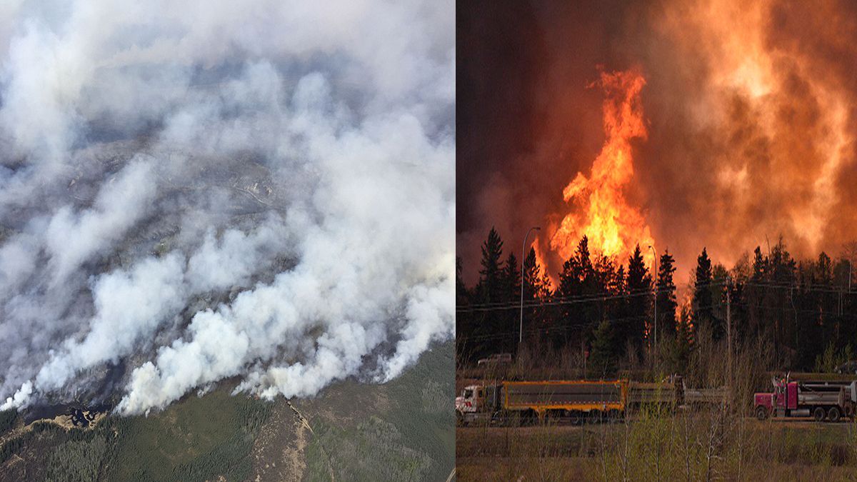 كندا: إجلاء 80 ألف شخص في شمال ألبيرتا خشية من الحرائق