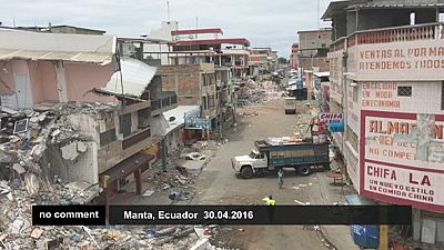 I danni del sisma in Ecuador
