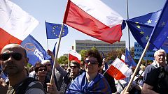 Demonstration der polnischen Opposition: "Wir bleiben in Europa"