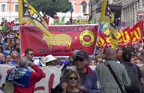 Tiltakozás Rómában az amerikai-uniós szabadkereskedelmi megállapodás ellen