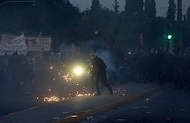 Összecsaptak a rendőrökkel a görög tüntetők