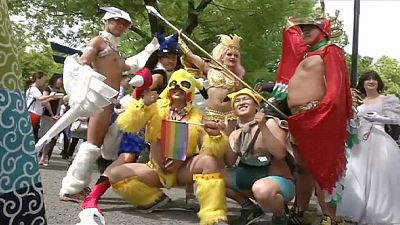 Défilé de la gaypride à Tokyo