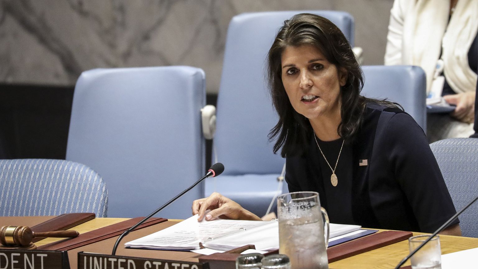 Image: Nikki Haley Chairs UN Security Council Meeting On North Korea Sancti