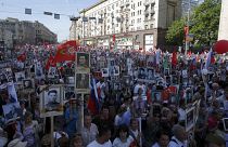 Marchas multitudinarias en Rusia y Ucrania en el Día de la Victoria sobre la Alemania nazi