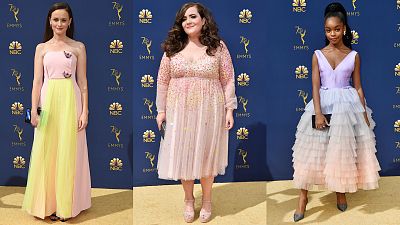 From left: Alexis Bledel, Aidy Bryant, Marsai Martin