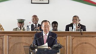 En visite à Madagascar, Ban Ki-moon se dit préoccupé par la pauvreté