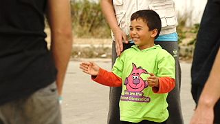 La vida en el campo de refugiados griego de Elliniko