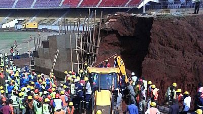 Two workers dead in Cameroon stadium collapse