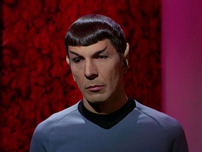 Leonard Nimoy as Spock in "Star Trek."
