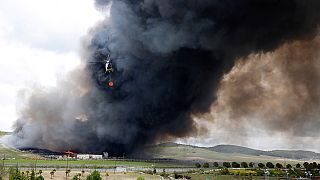 Espagne : pneus en feu