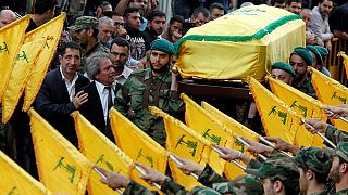 Hundreds attend Beirut funeral for Hezbollah commander