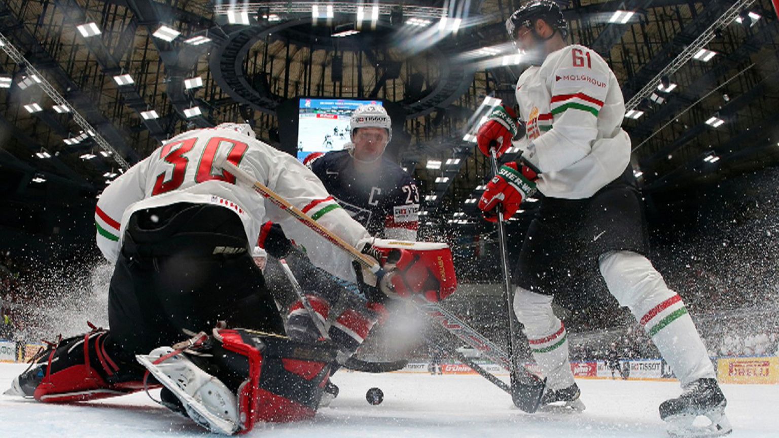 Hoki-vb: nyolc kapuralövéssel, de történelmi gólt ütve kaptak ki a magyarok