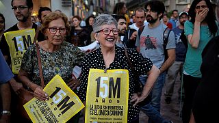 Ισπανία: Υπό τους ήχους του Μίκη Θεοδωράκη η 5η επέτειος των Αγανακτισμένων
