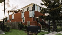 A water-damaged house built by the Make it Right Foundation on Reynes Stree