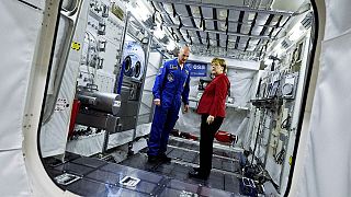 Angela Merkel visite le Centre des astronautes européens