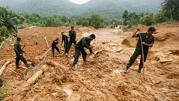 Landslide aftermath in Sri Lanka