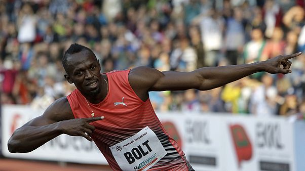 Usain Bolt Ostrava'da piste çıktı Usain Bolt Ostrava'da piste çıktı