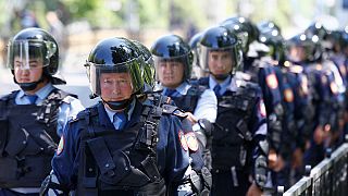 Kazakh police break up anti-government protests