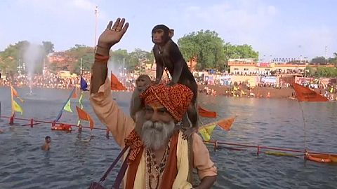 A holy Hindu dip