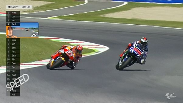 Final de infarto en el Gran Premio de Italia de MotoGP Final de infarto en el Gran Premio de Italia de MotoGP
