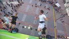 'Vertical soccer game' takes place at Hotel de Ville in Paris