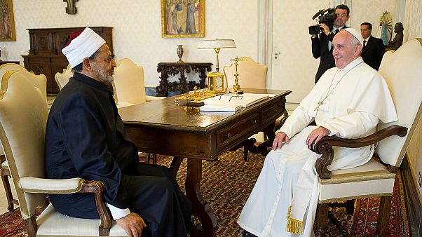 Papst trifft Großscheich Papst trifft Großscheich