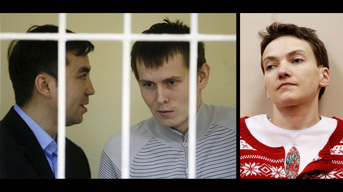 نادیا ساوچنکو خلبان اوکراینی در جریان مبادله با دو زندانی روس آزاد شد
