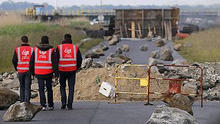 French nuclear workers vote to join strike against labour laws