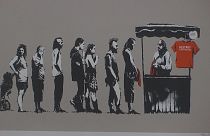 Kimliği belirsiz sanatçı Banksy'nin çalışmaları Roma'da sergileniyor
