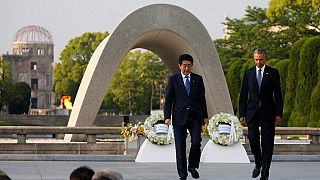 Barack Obama en visite au mémorial de la paix d'Hiroshima