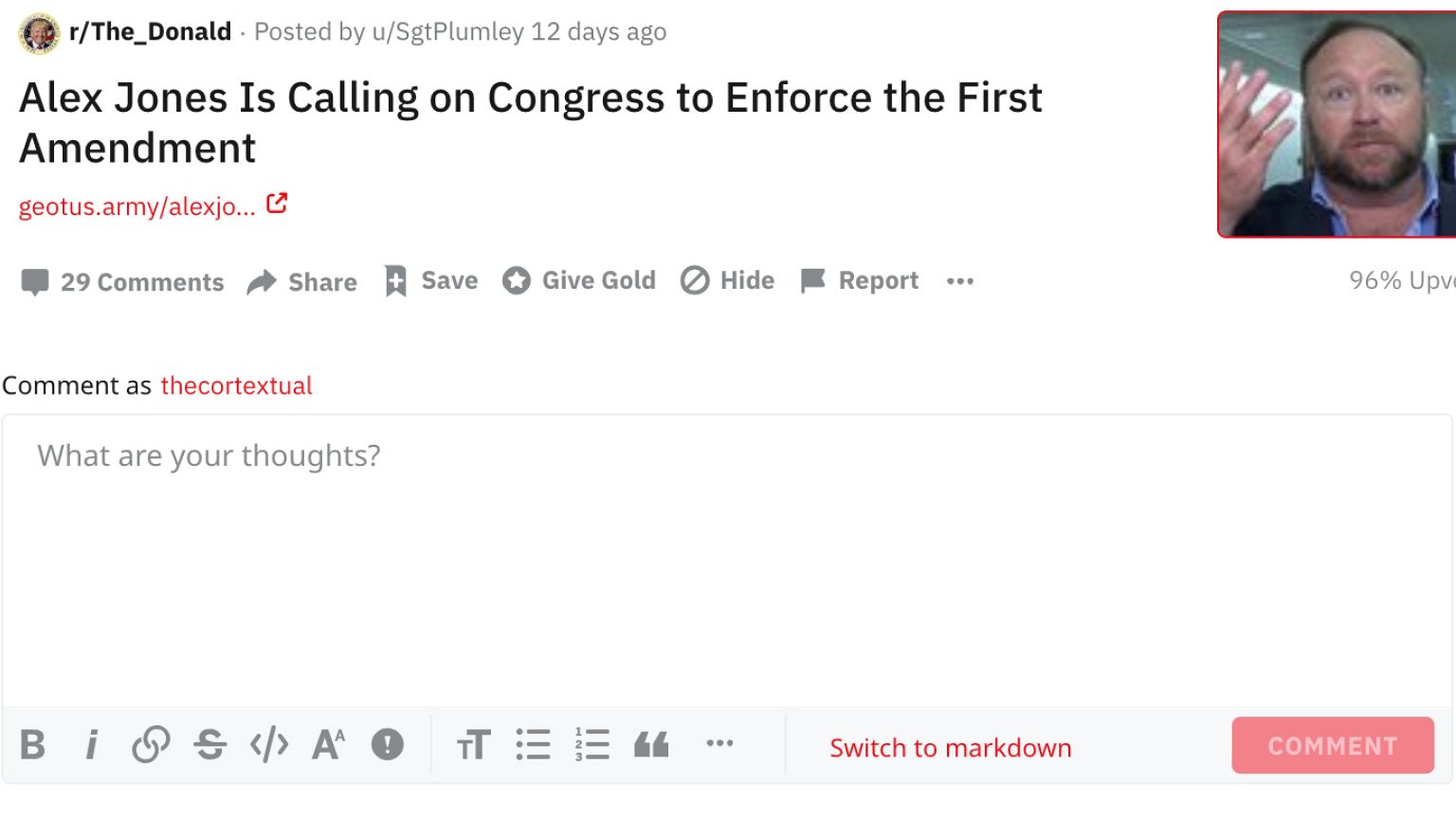 Image: Reddit Propaganda, Alex Jones