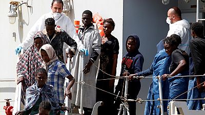 Another batch of rescued migrants arrive in Italy
