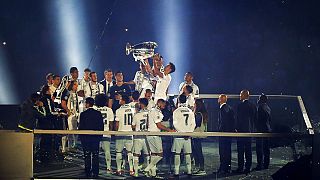 Bernabeu lights up as Real Madrid celebrates Champions League victory