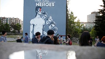 'You'll always be my hero' - giant Bosnian tribute to Bowie