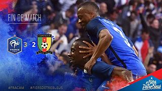 France labor to beat Cameroon's Lions 3 - 2 in friendly game