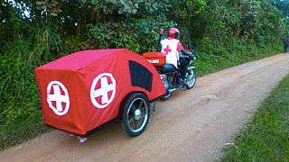 Motorbike ambulances bridge health gap in Uganda