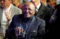 Image: Archbishop Emeritus Desmond Tutu attends the unveiling ceremony of a