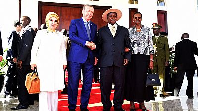 Turkish president Erdogan arrives in Uganda for a 2-day visit