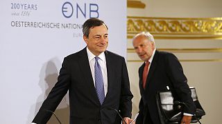 ECB says growth prospect slightly better, but still many risks