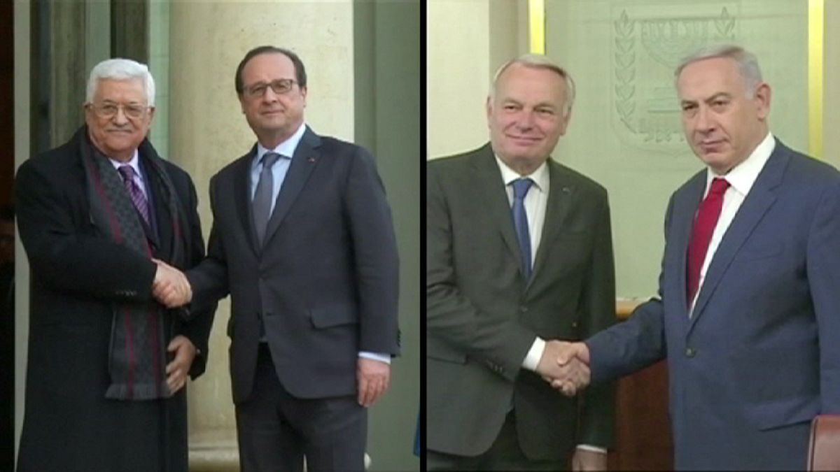 França: Três horas para reatar o processo de paz israelo-palestiniano